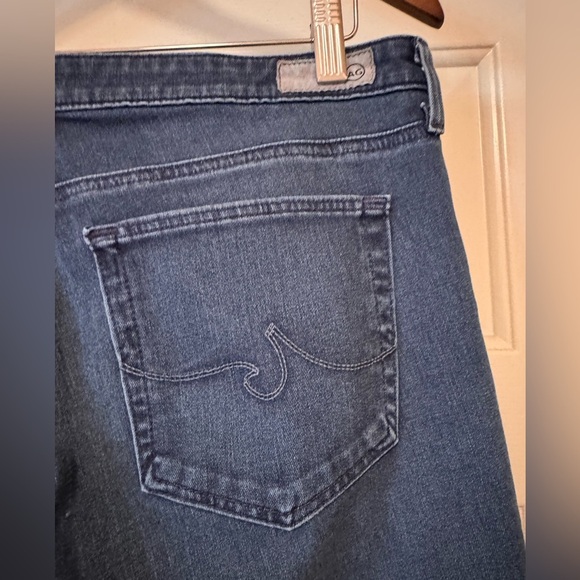 AG Adriano Goldschmied Women’s The Prima Mid Rise Cigarette Blue Jeans Raw Hem - Picture 3 of 11